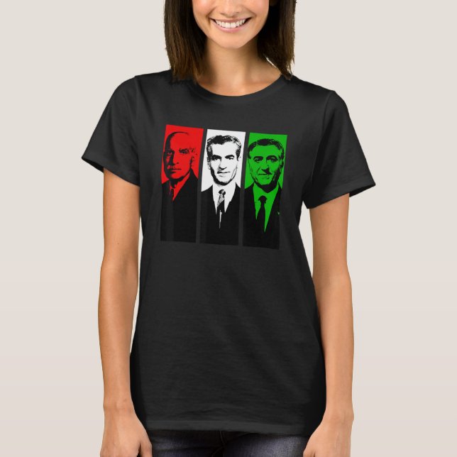 T-shirt Pahlavi, roi d'Iran (Devant)