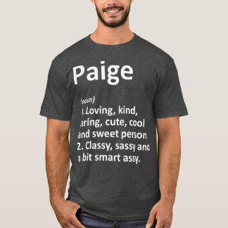 T-shirt PAIGE Definition Personalized Name Funny Gift