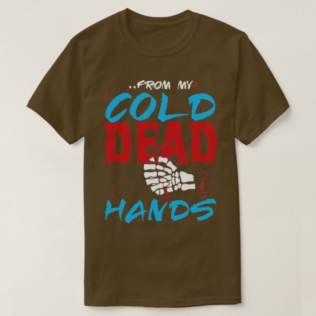T-shirt Paille plastique de mes mains mortes froides (Design devant)