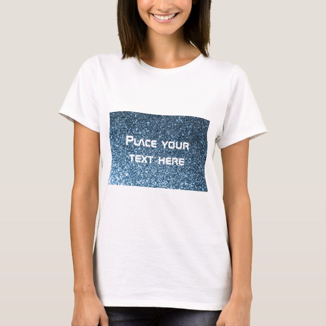 T-shirt Paillettes argentées (Devant)