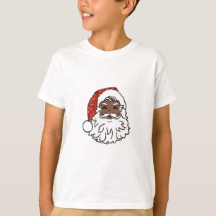 T-shirt paillettes noir santa claus