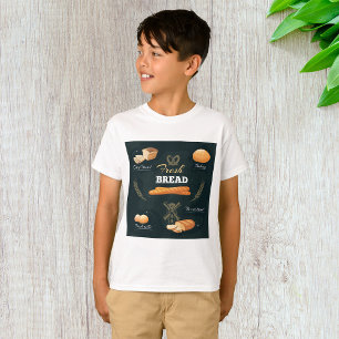 T-shirt Pain Artisan frais Boulangerie Pain Rouleaux Bague