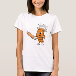 T-shirt Pain comme cuisson avec broche à rouleaux