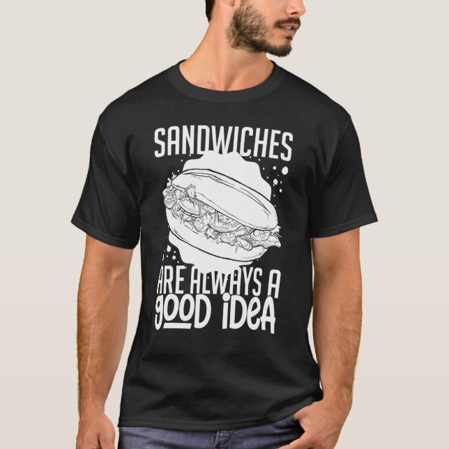 T-shirt Pain de sandwich Lunch Nourriture Machine grille-p (Devant)