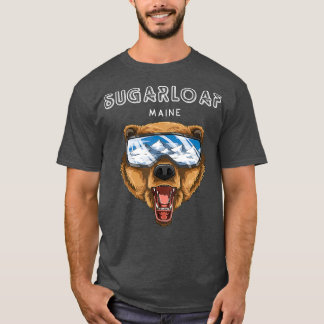 T-shirt Pain de sucre Maine Grizzly cadeau ski