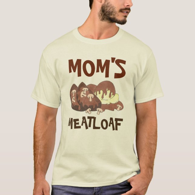 T-shirt Pain de viande de maman Diner Nourriture Gravy Pom (Devant)