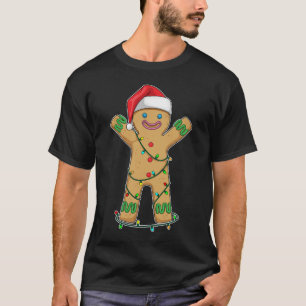 T-shirt Pain d'épice homme Noël Flammes de fée