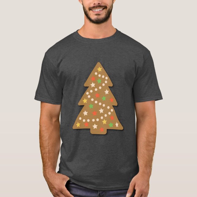 T-shirt Pain d'épices Arbre de Noël (Devant)