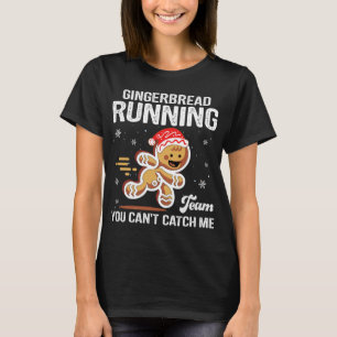 T-shirt Pain d'épices Courir équipe Noël Cookie Funny Xm