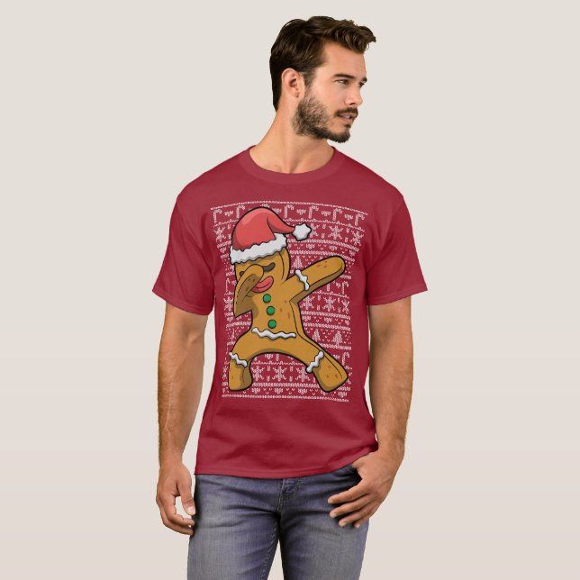 T-shirt Pain d'épices de Noël Homme (Devant entier)