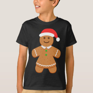 T-shirt Pain d'épices Femme Santa Hat Noël Famille Match