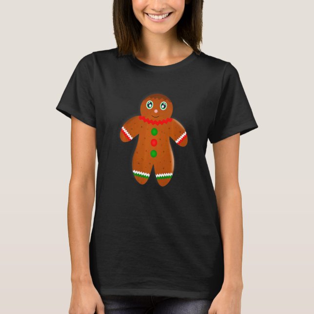 T-shirt Pain d'épices Homme Maison de la femme Noël Cookie (Devant)