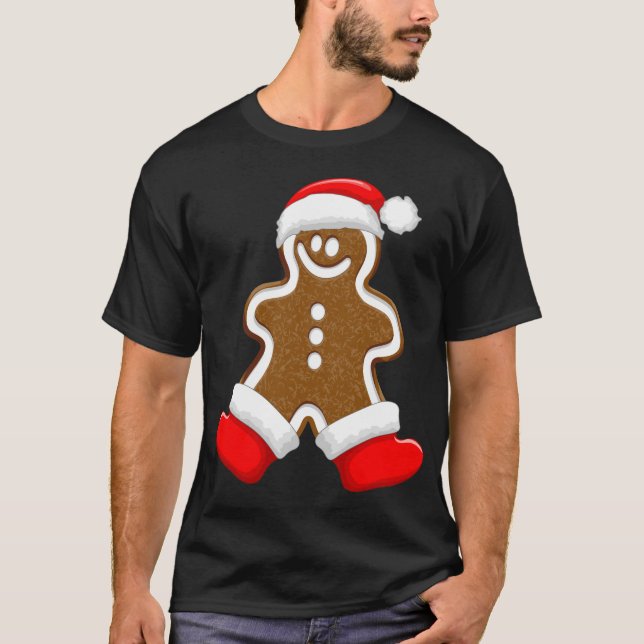 T-shirt Pain d'épices homme Noël Père Noël (Devant)