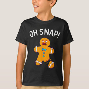 T-shirt Pain d'épices Homme Oh Snap Noël Funny Cookie Bak