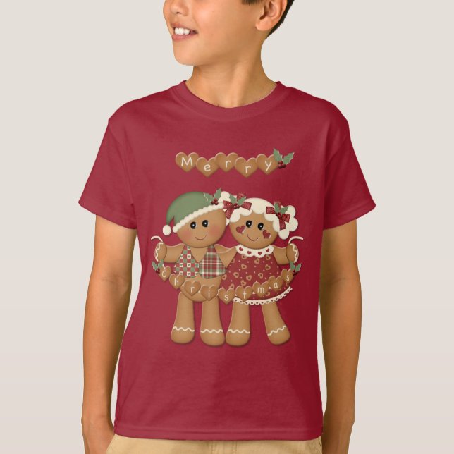 T-shirt Pain d'épices Noël (Devant)