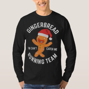 T-shirt Pain d'épices Noël Pain d'épices Équipe de course 