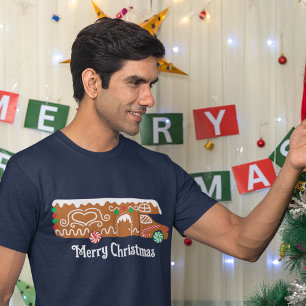 T-shirt Pain d'épices RV Classe C Camper Graphique de Noël