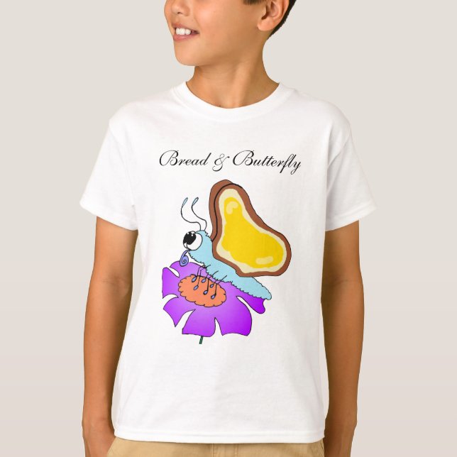 T-shirt Pain et papillon (Devant)
