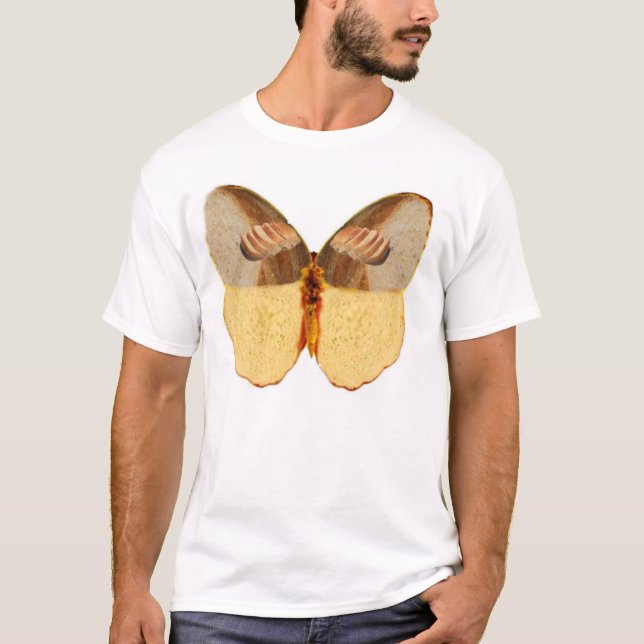 T-shirt pain et papillon (Devant)