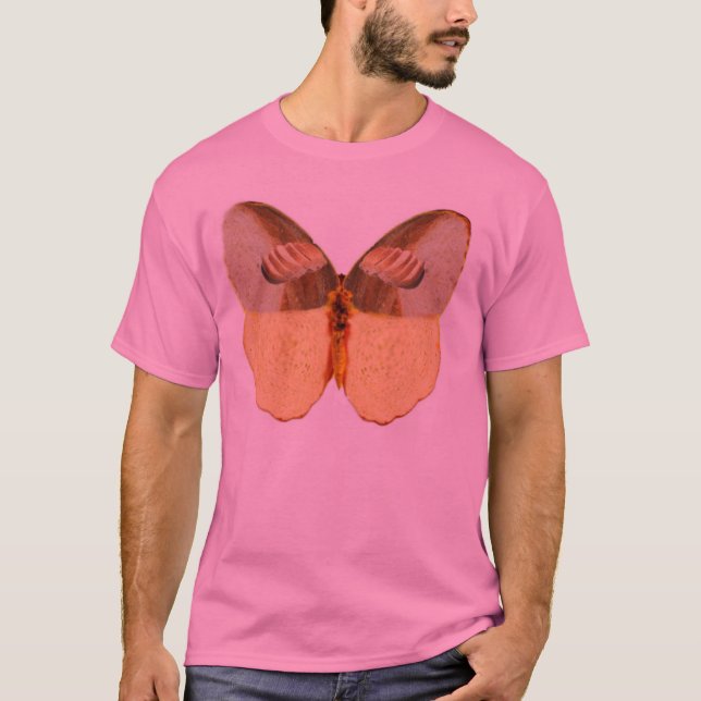 T-shirt pain et papillon (Devant)