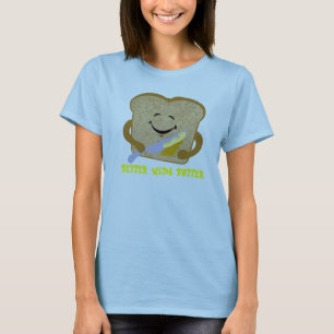 T-shirt Pain grillé et beurre