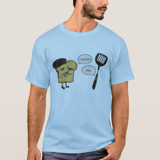 T-shirt Pain grillé français contre la spatule