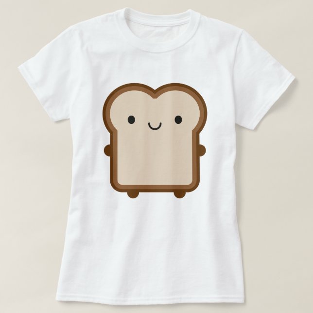 T-shirt Pain Kawaii / Toast (Design devant)
