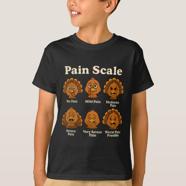 T-shirt Pain Scale Pumpkin Pain Essment Trauma Nurse Hallo (Devant)