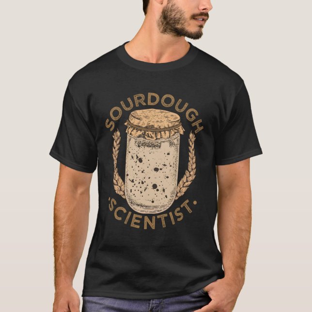 T-shirt Pain Sourbegh Scientifique Pain Fabriquant Baker (Devant)