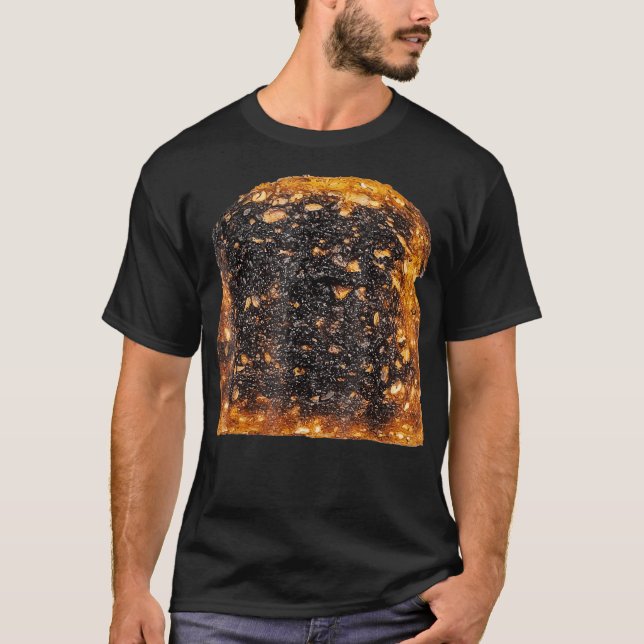 T-shirt Pain Toast Brûlé Correspondant Costume d'Halloween (Devant)