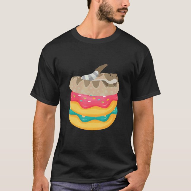 T-shirt Pains de Python Balle Donuts Reptile Animal  Herpé (Devant)