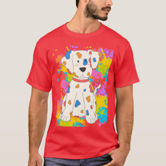 T-shirt Paint chien drôle ami