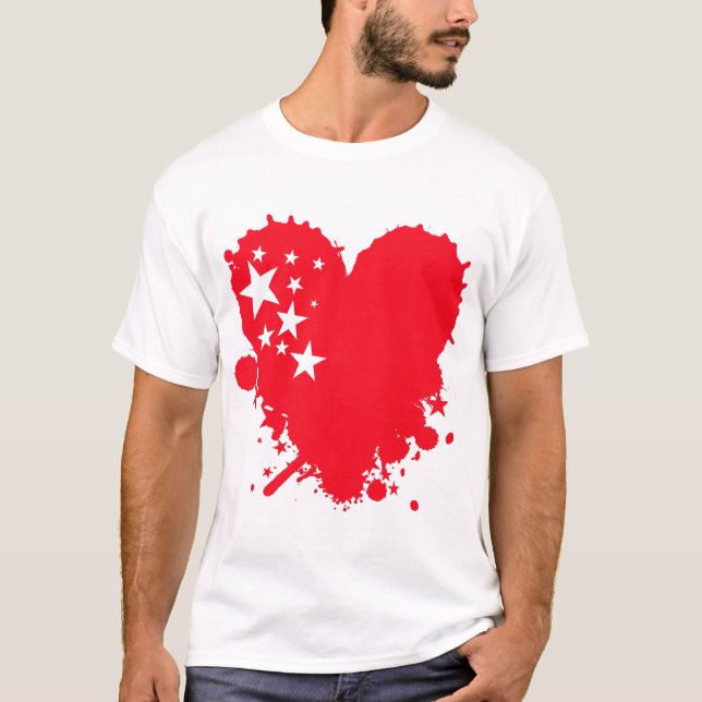 T-shirt Paint Love Heart (Devant)