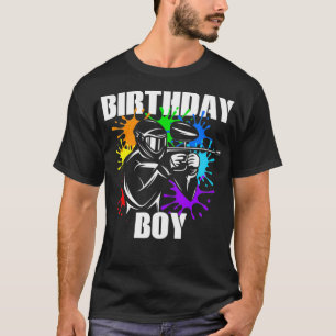 T-shirt Paintball Anniversaire Boy Party Thème Garçons Coo
