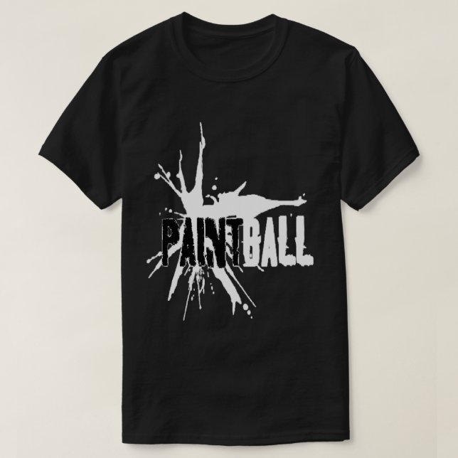 T-shirt Paintball BlackWhite (Design devant)
