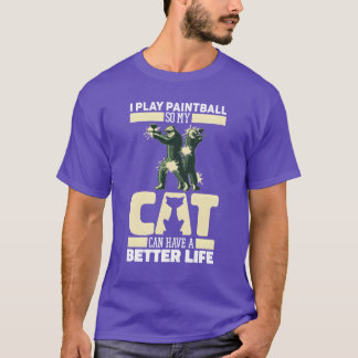 T-shirt Paintball Chat drôle