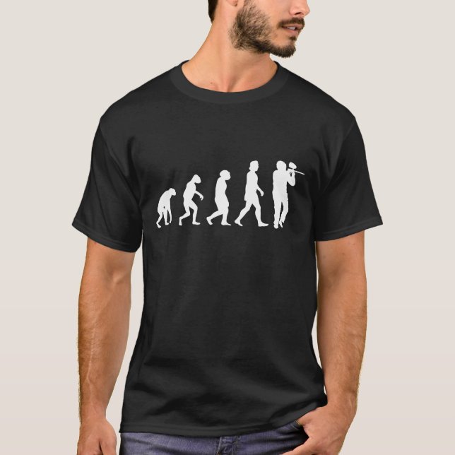 T-shirt Paintball Evolution Paintballer Player (Devant)