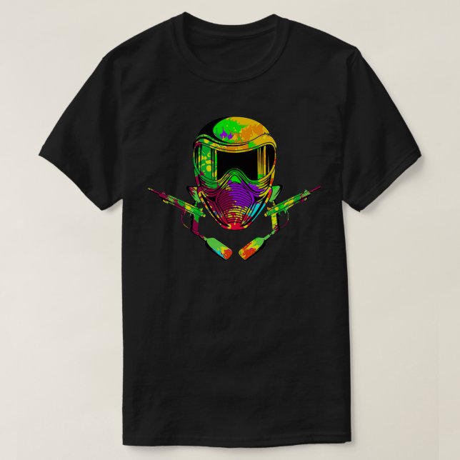 T-shirt Paintball Lecteur Paint Tir Paintballer Air Gu (Design devant)