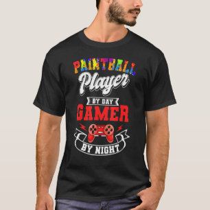 T-shirt Paintball Paintballer Video Gamer Tir Équipe Sp