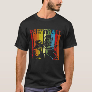 T-shirt Paintball Retro Perdu