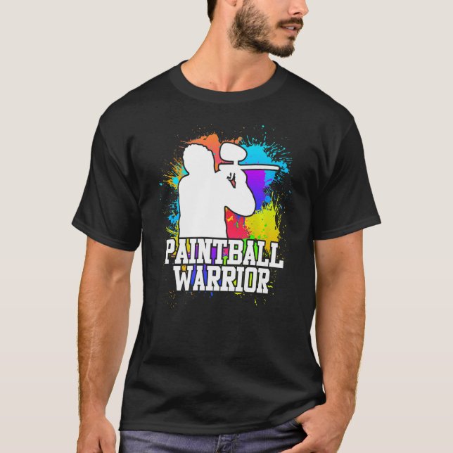 T-shirt Paintball Warrier Paintballer (Devant)