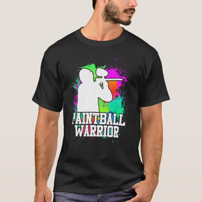 T-shirt Paintball Warrier Paintballer 1 (Devant)