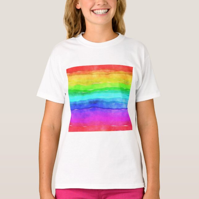 T-shirt Painted Rainbow (Devant)