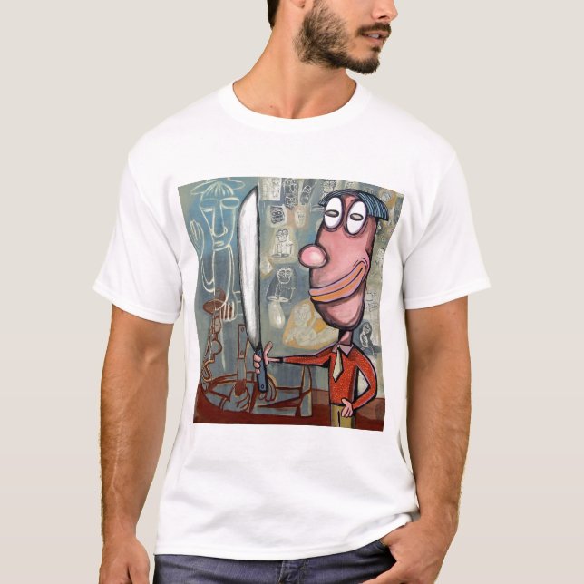 T-shirt painting#17 être ou ne pas être (Devant)