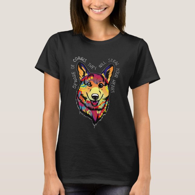 T-shirt Painting Corgi (Devant)