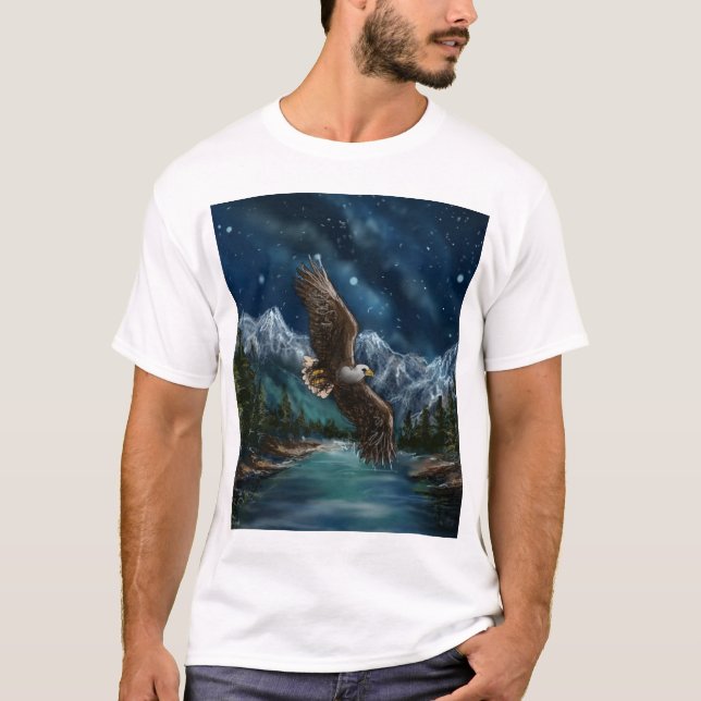 T-shirt painting of eagle  (Devant)
