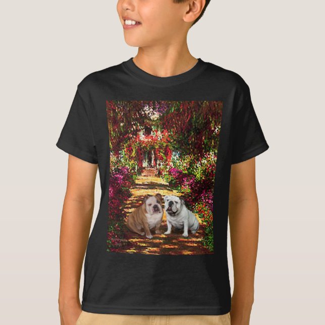 T-shirt Paire Bulldog Anglaise - Le chemin (Devant)