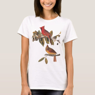 T-shirt Paire cardinale Audubon en amandiers sauvages
