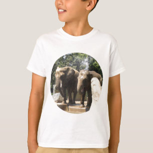 T-shirt Paires du sweatshirt de l'enfant d'éléphants