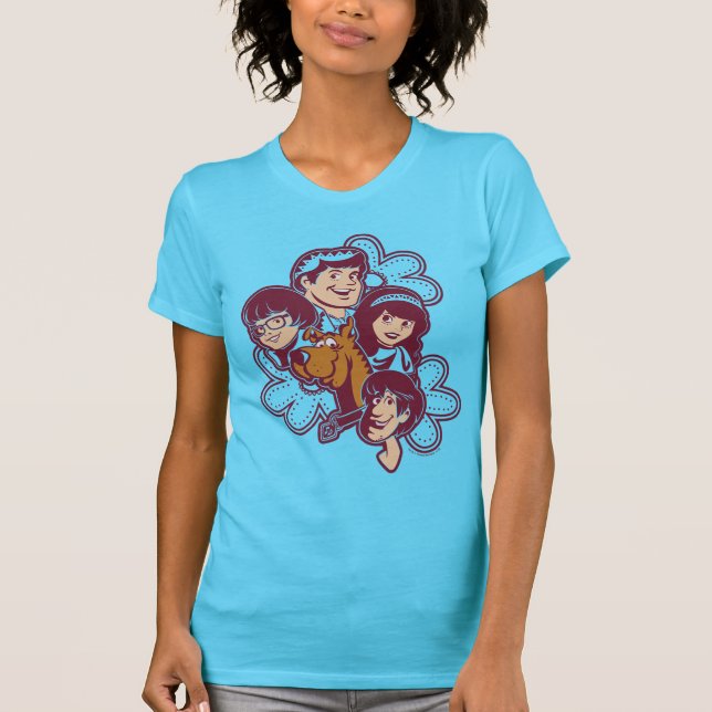 T-shirt Paisely Flower Scooby-Doo et le Gang (Devant)